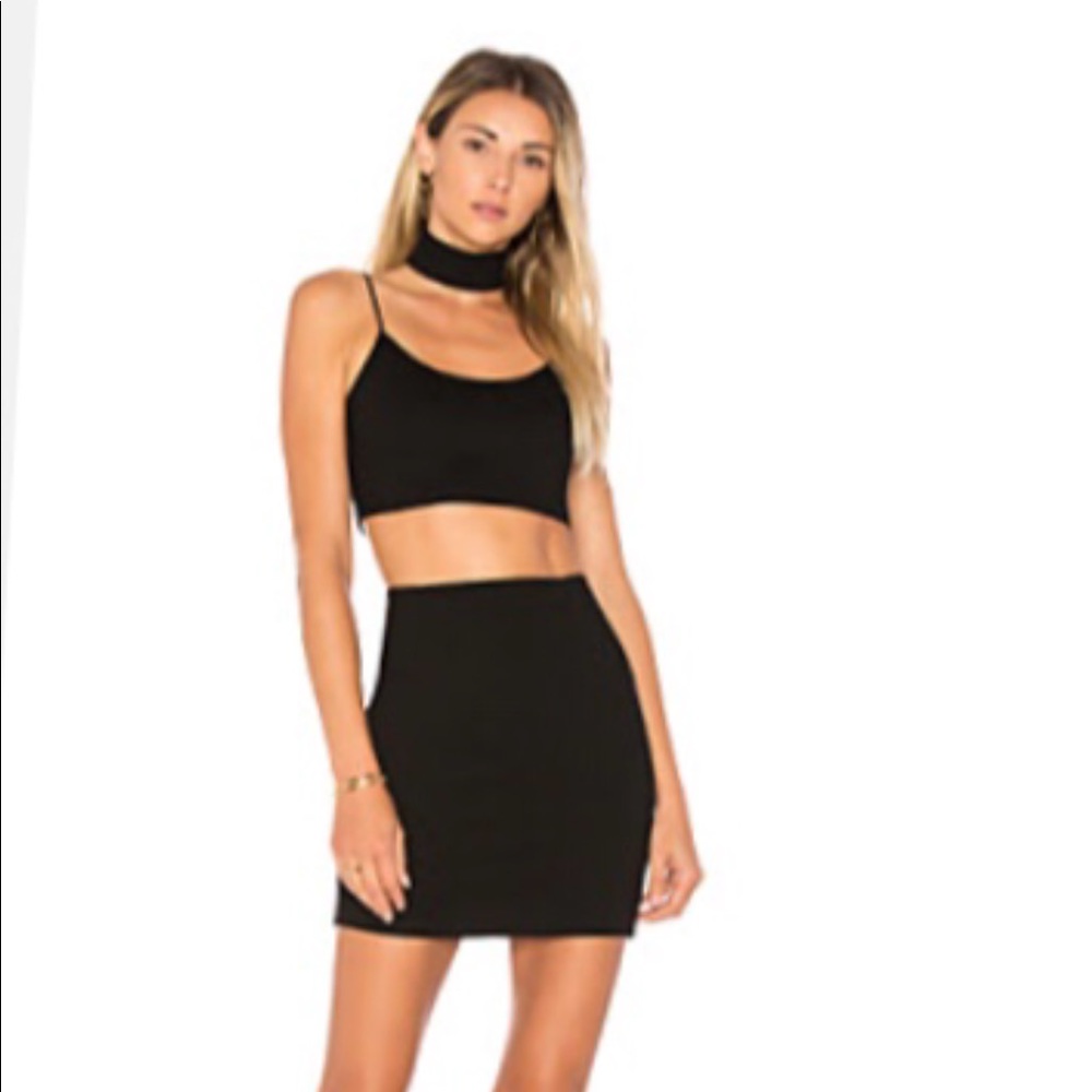 By the way- choker, top, skirt set